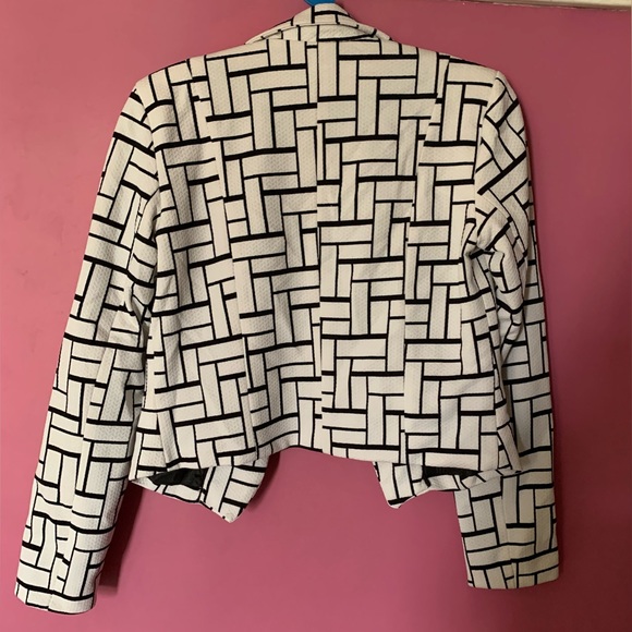 ONLY jacket Black and White jacket Blazer Jacket Short Jacket Size 38 - Picture 2 of 3